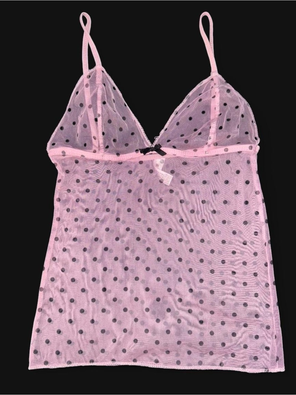 Mesh Polka Dot Tank Top